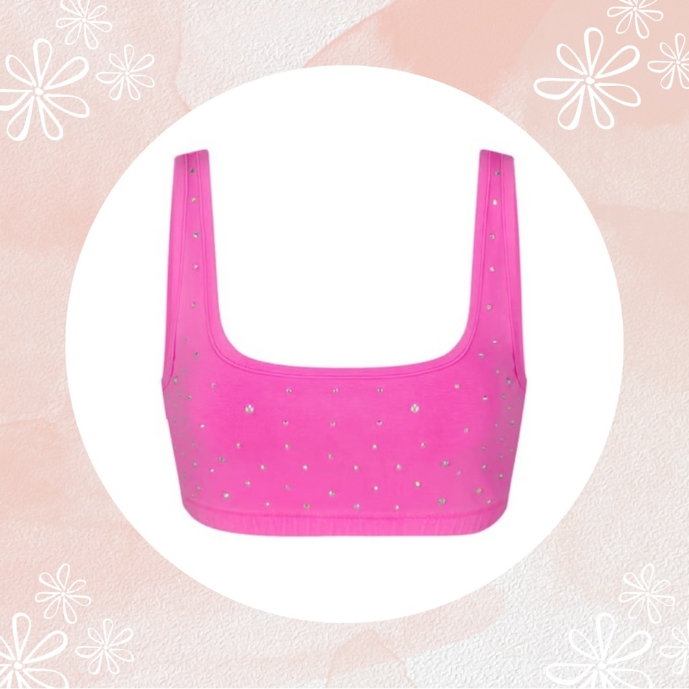 SKIMS - Outdoor Rhinestone Wide Neck Bralette